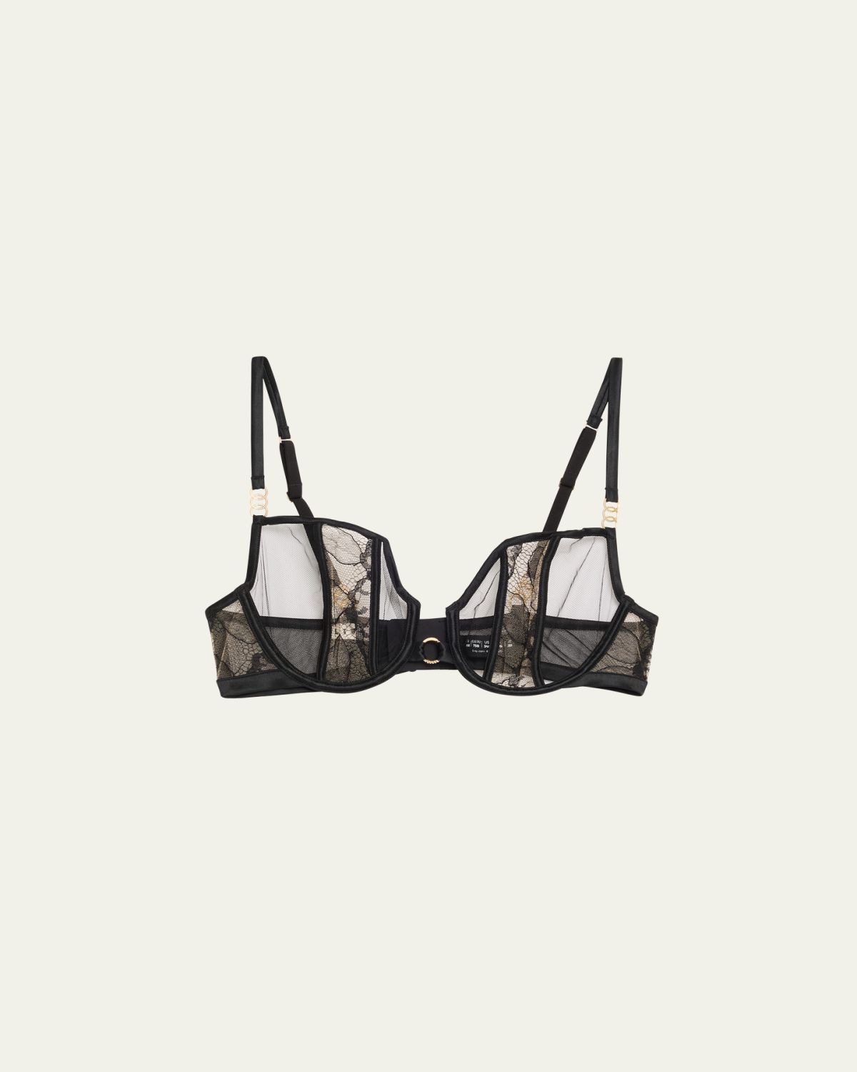 Livy Adorn Lace & Silk Satin Balconette Bra