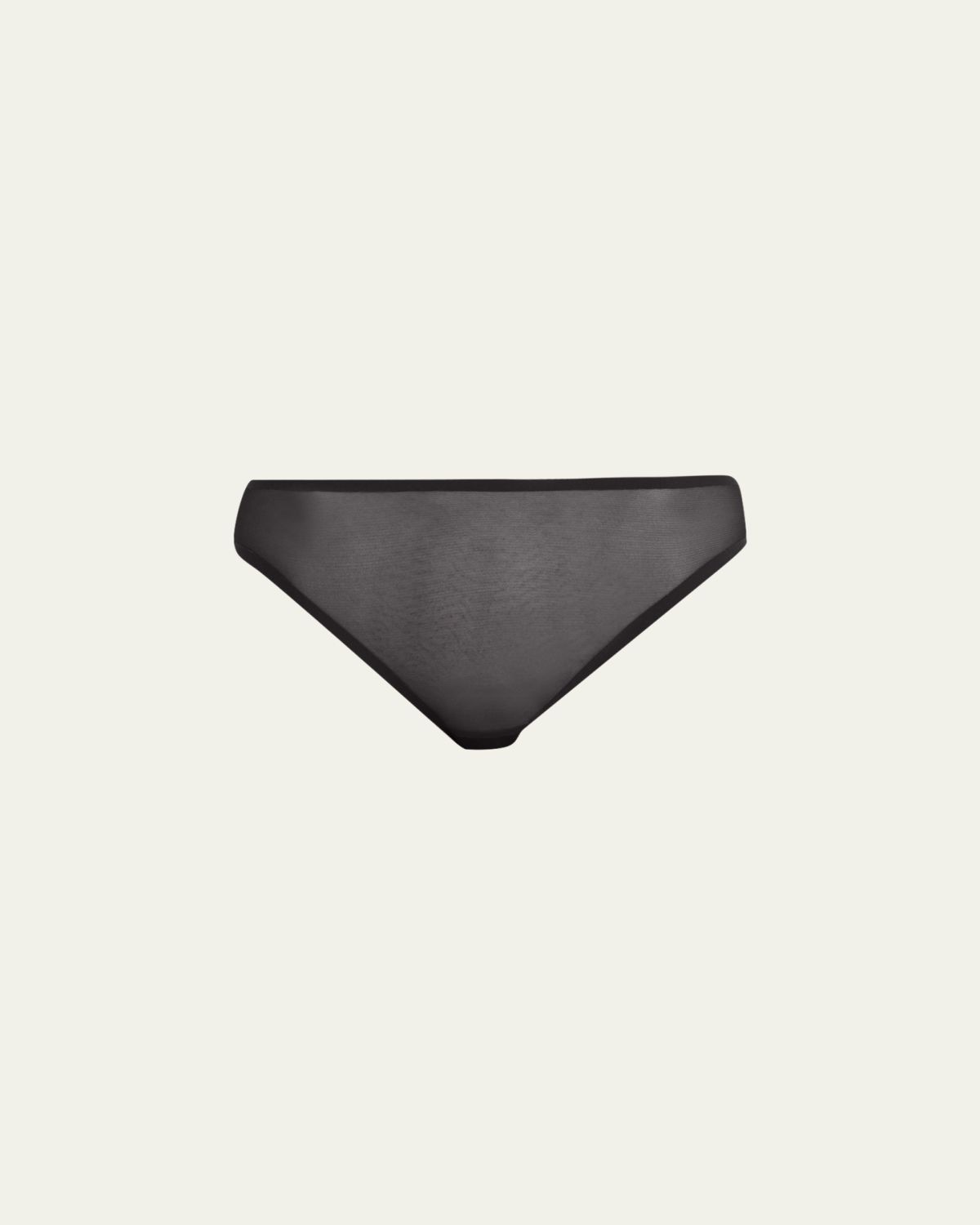 Livy Tiger-Embroidered Mesh Briefs