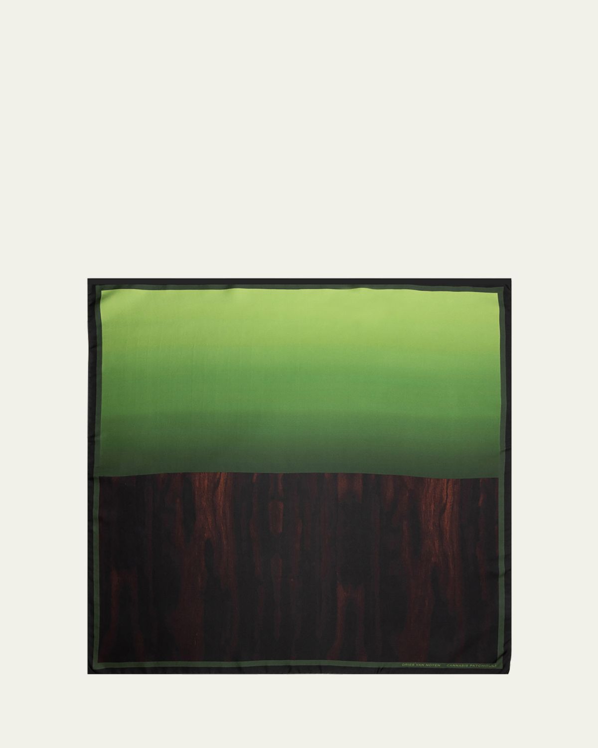 Dries Van Noten Cannabis Patchouli Silk Foulard