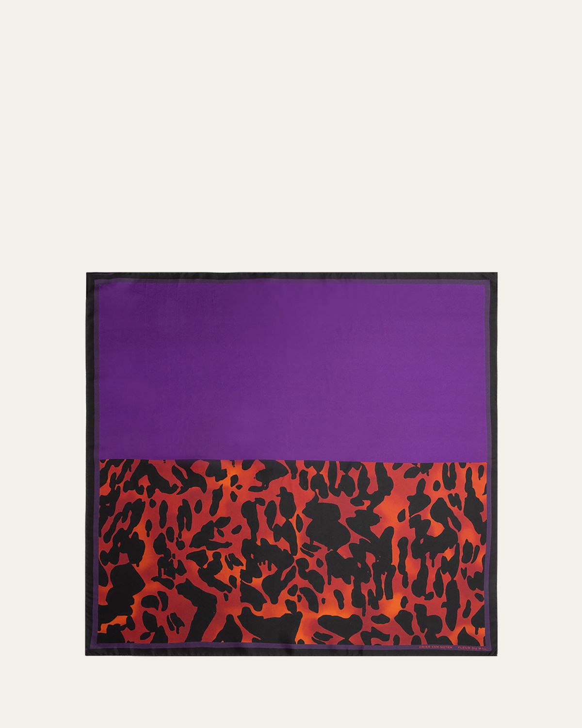 Dries Van Noten Fleur Du Mal Silk Foulard