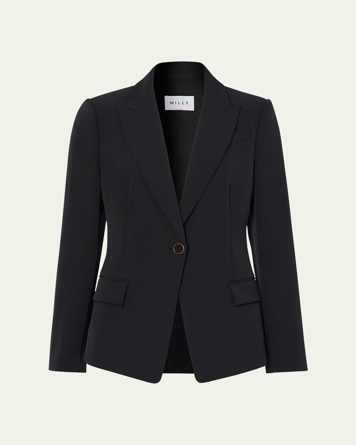 Milly Avery Single-Button Cady Blazer | Thumbnail 7