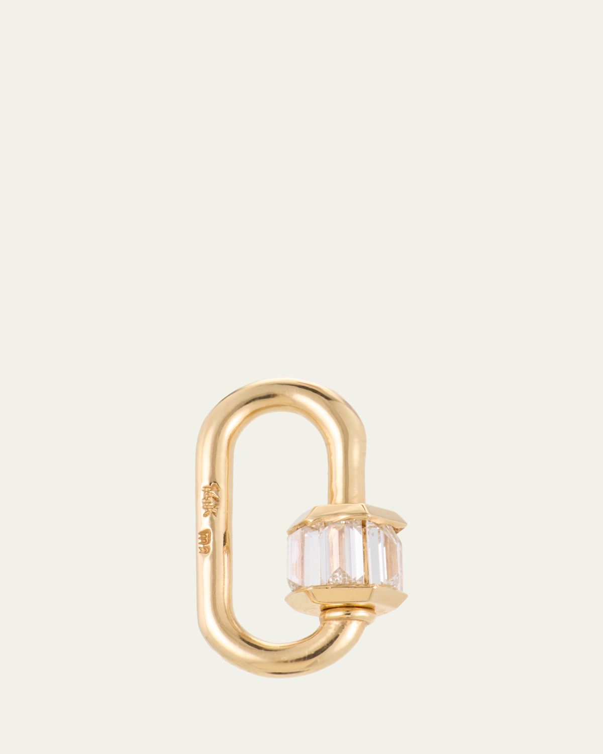 Marla Aaron Total Baguette Babylock with Diamonds