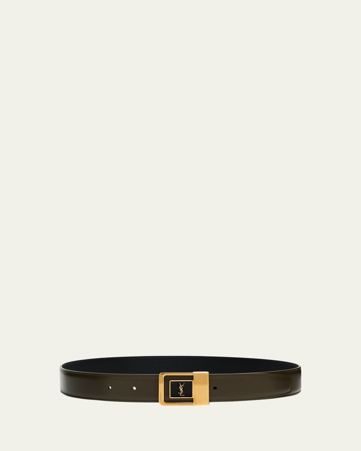 Saint Laurent YSL Buckle Leather Belt | Thumbnail 3 Saint Laurent YSL Buckle Leather Belt | Thumbnail 3