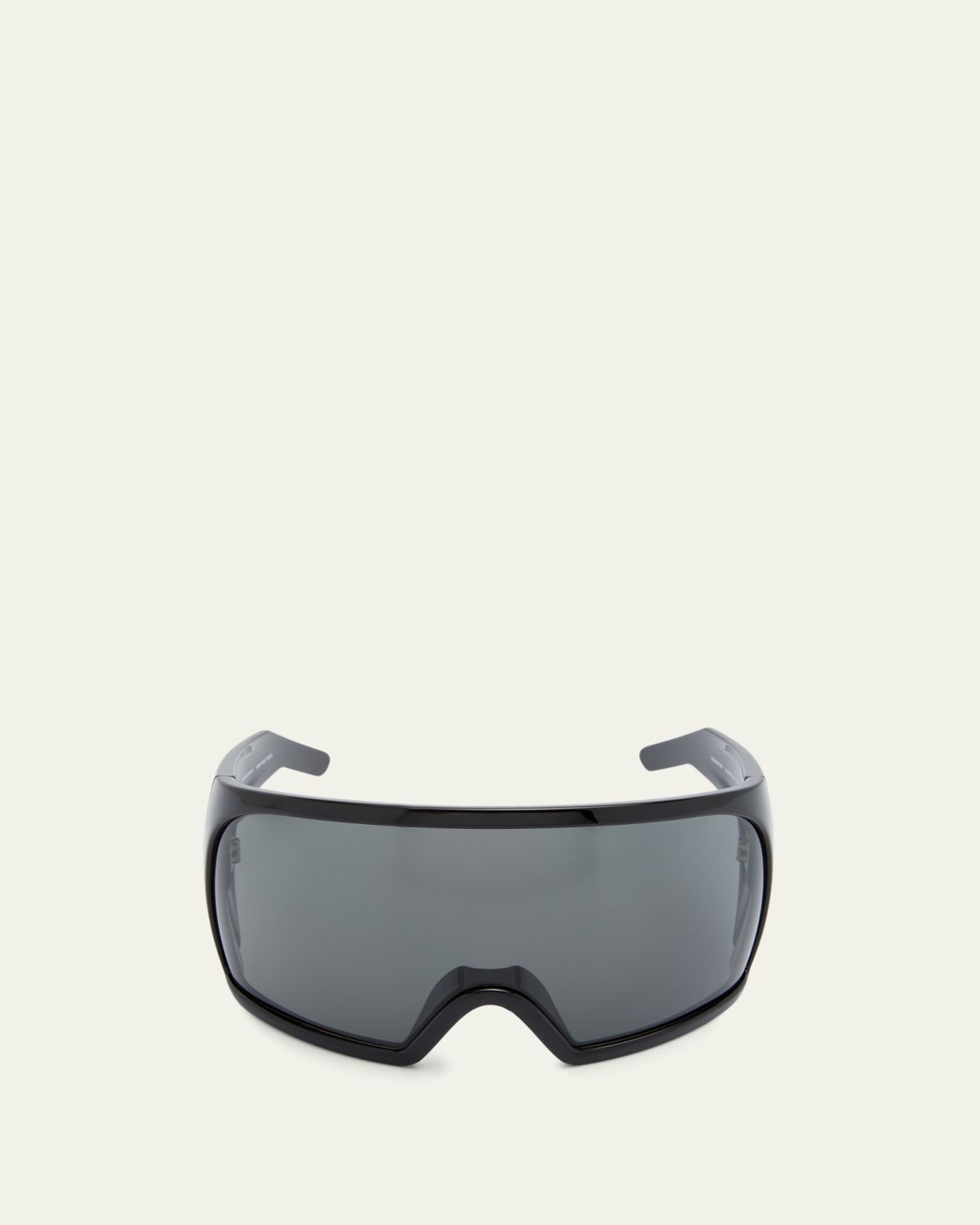 Rick Owens Men's Kriester Acetate Shield Sunglasses