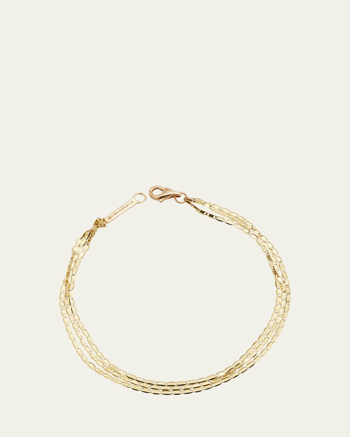 LANA 14K Gold Malibu 3-Strand Bracelet
