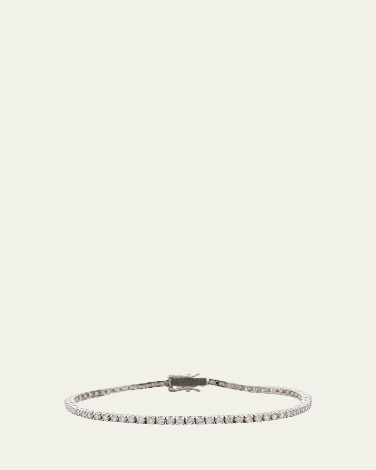 Jennifer Meyer White Gold Diamond 4-Prong Bracelet