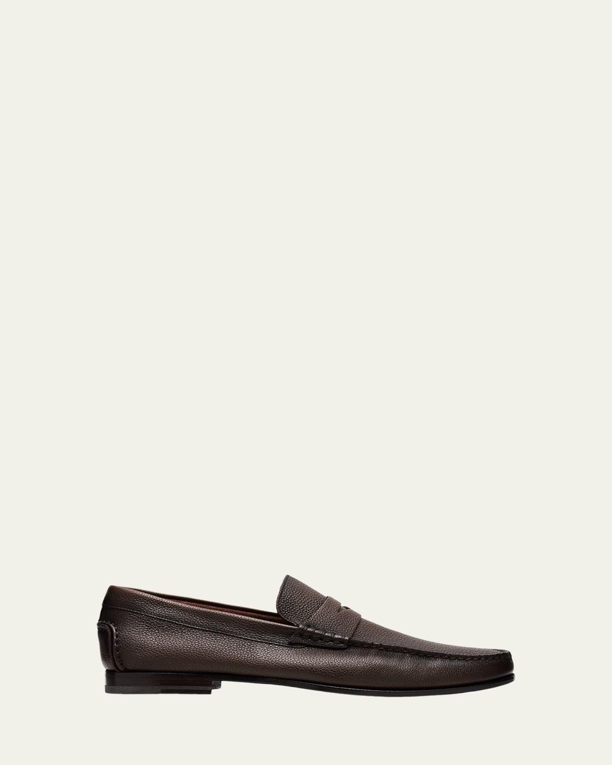 Santoni Men's Ikangia Leather Penny Loafers