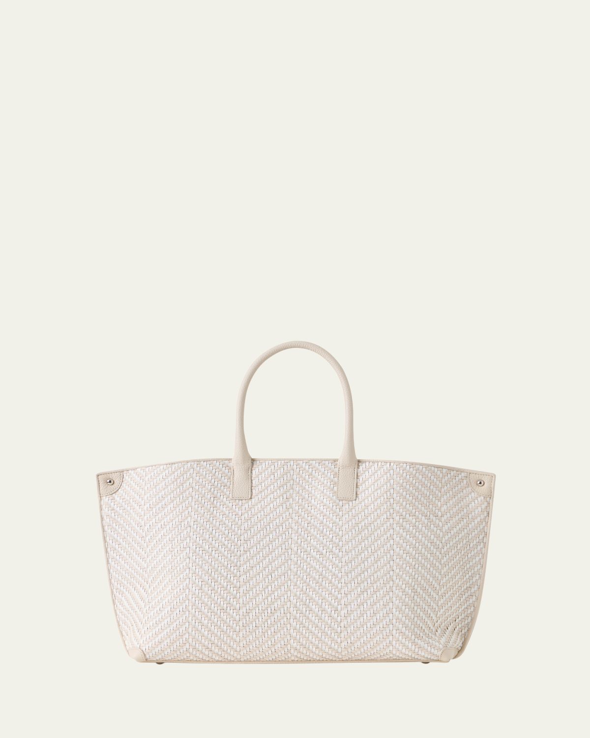 Akris Ai Small Braided Leather Top-Handle Bag