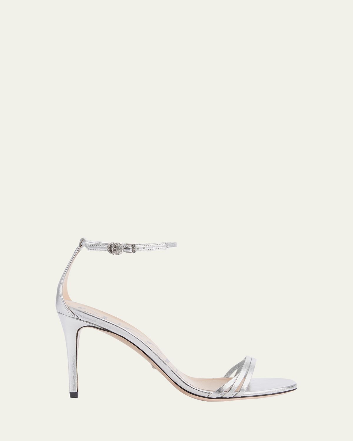 Gucci Ilse Metallic Leather Sandals | Thumbnail 4 Gucci Ilse Metallic Leather Sandals | Thumbnail 4
