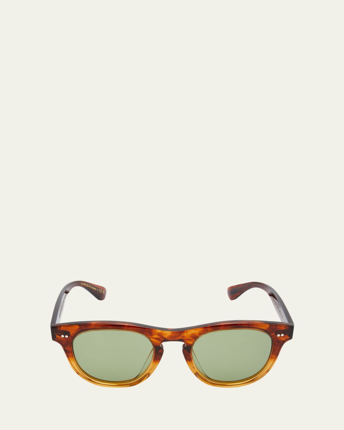 Oliver Peoples Men's Rorke Round Acetate & Crystal Sunglasses