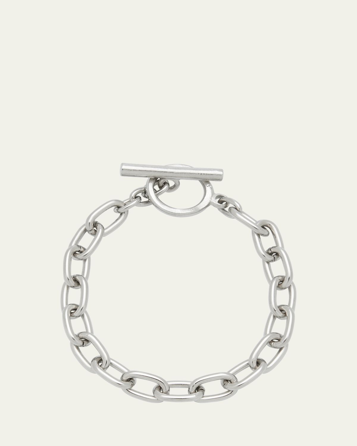 Ben-Amun Silver Imitation Rhodium Electroplated Chain Bracelet
