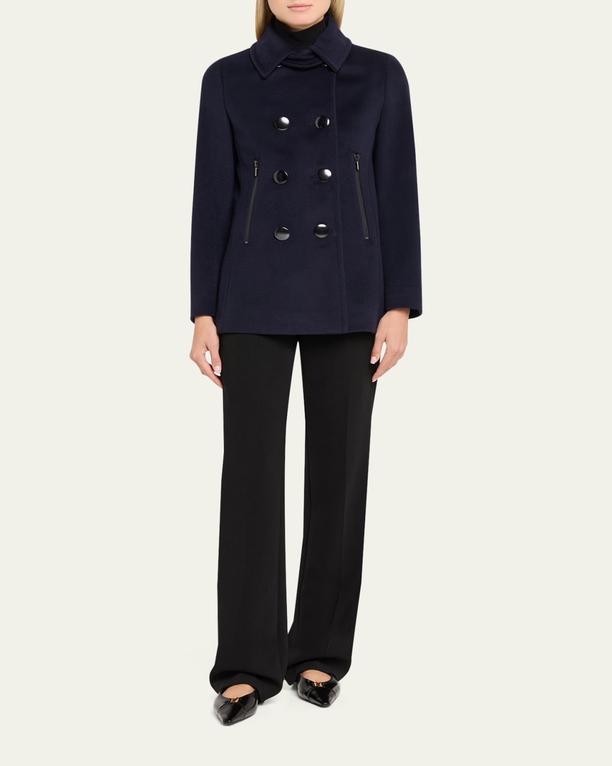 Akris punto Cashmere and Wool-Blend Top Coat | Thumbnail 2 Akris punto Cashmere and Wool-Blend Top Coat | Thumbnail 2