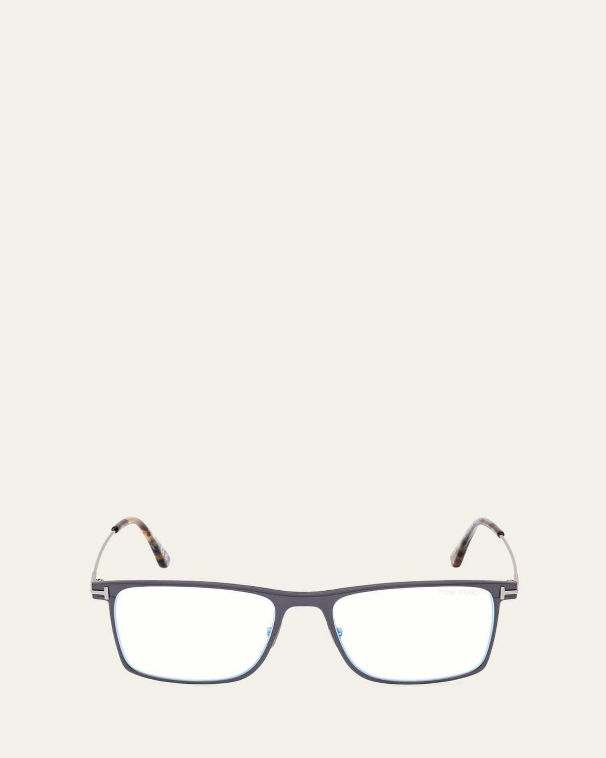 TOM FORD Men's T-Hinge Metal Square Sunglasses