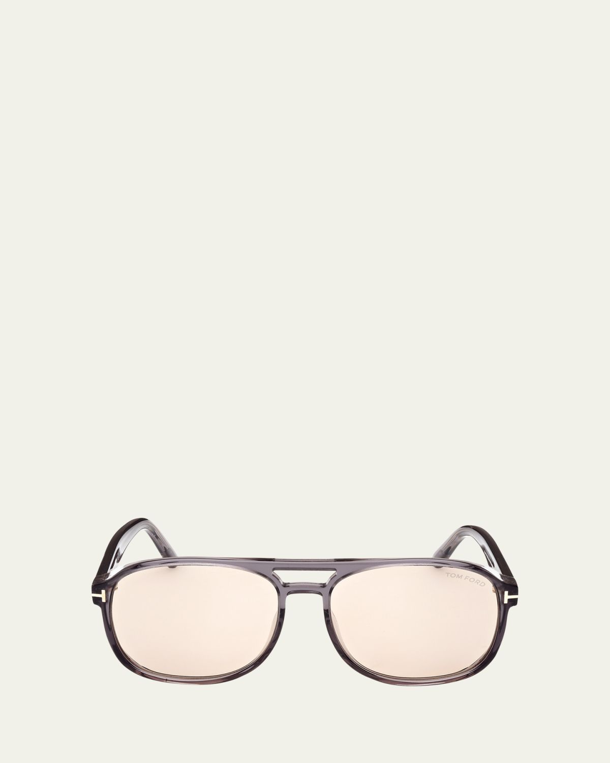 TOM FORD Men's Rosco Photochromic Acetate Aviator Sunglasses