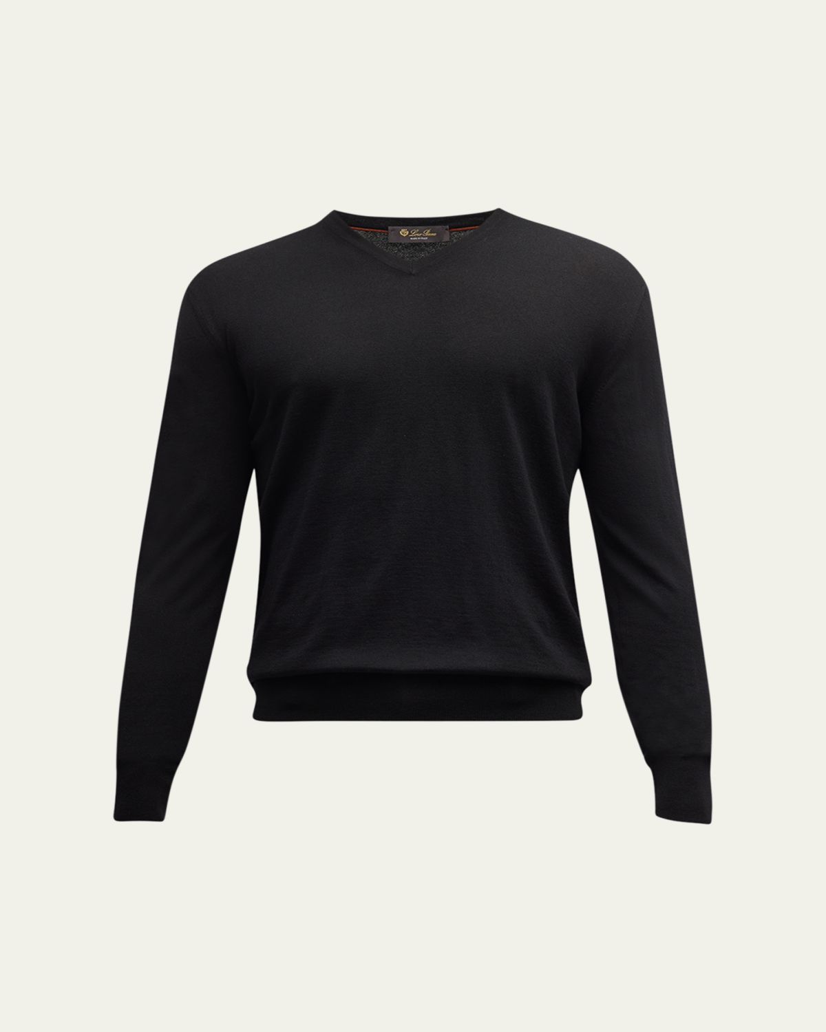 Loro Piana Men's Scollo Cashmere V-Neck Sweater