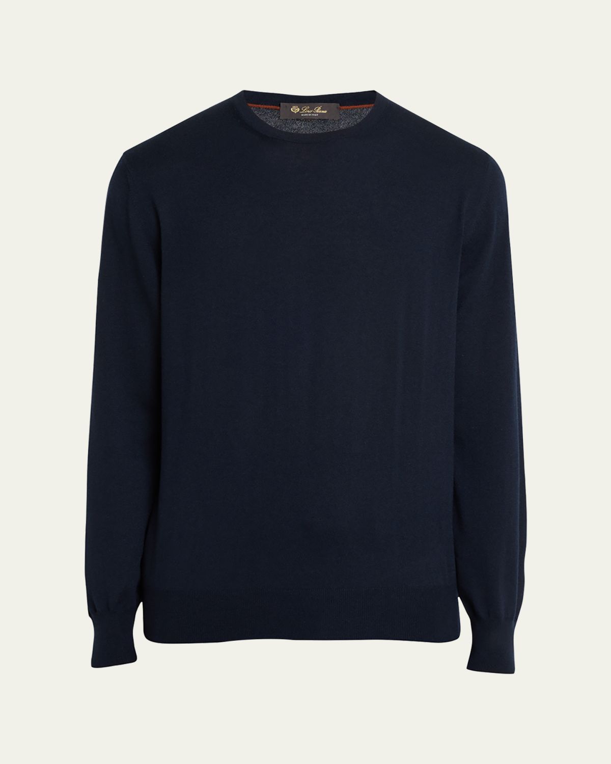 Loro Piana Men's Girocollo Cash Light Crewneck Sweater