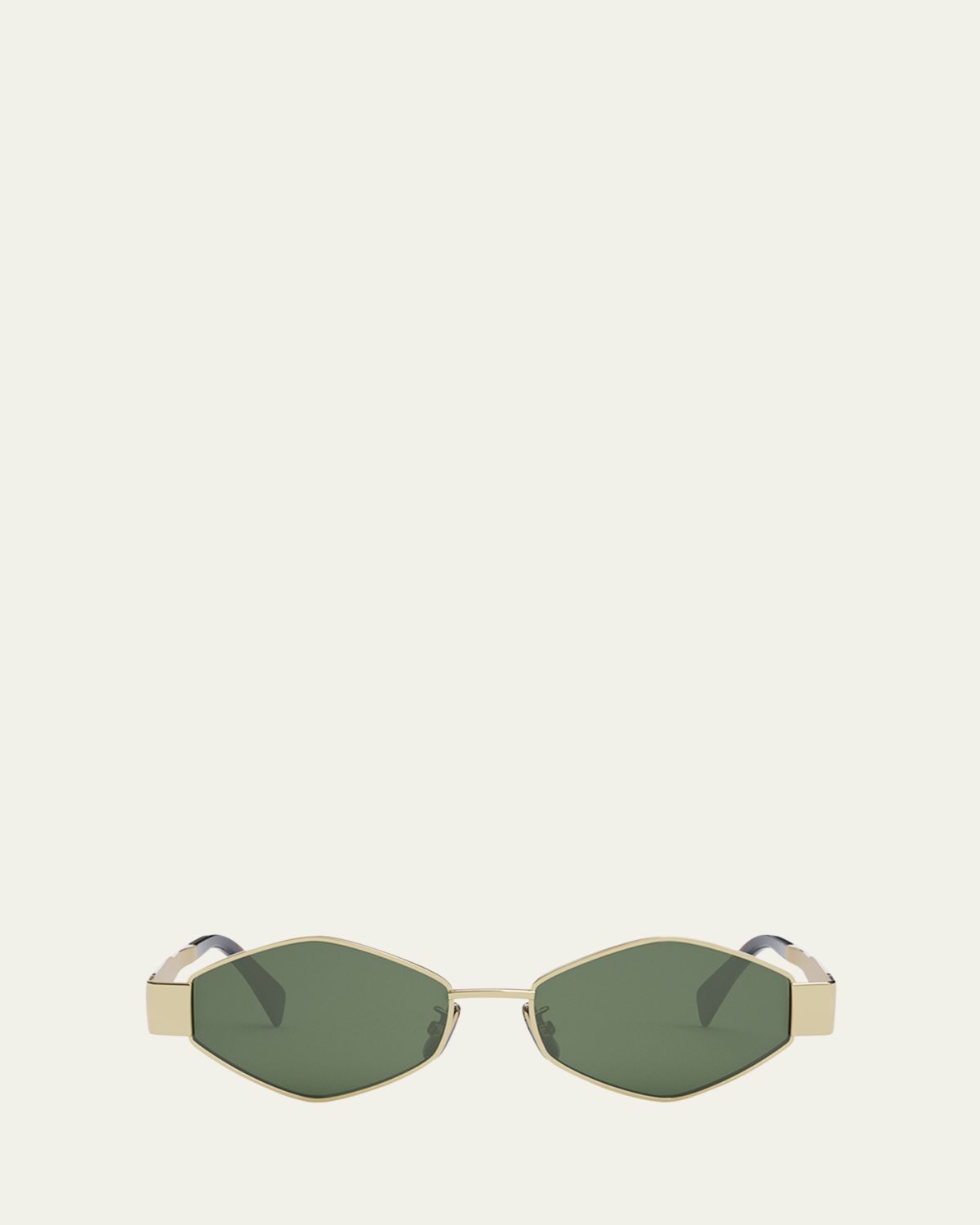 Celine Triomphe Round Metal & Acetate Sunglasses