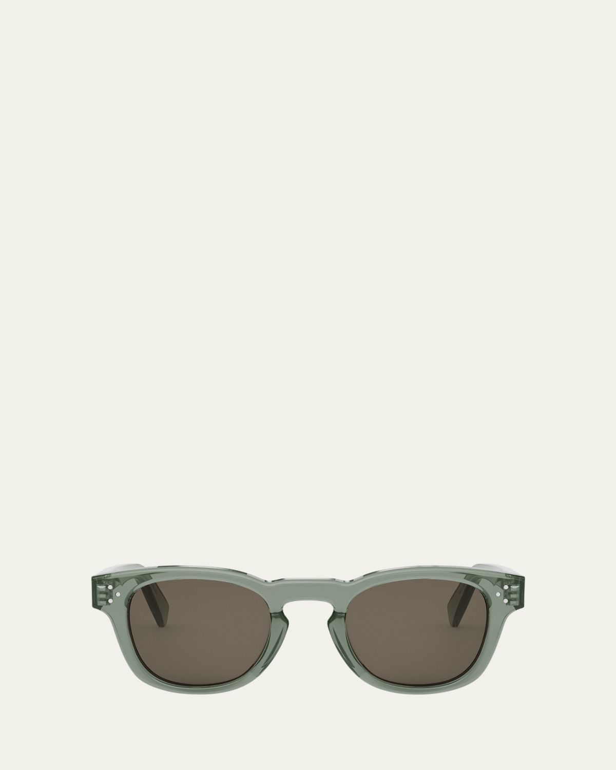 Celine Men's Acetate Round Sunglasses