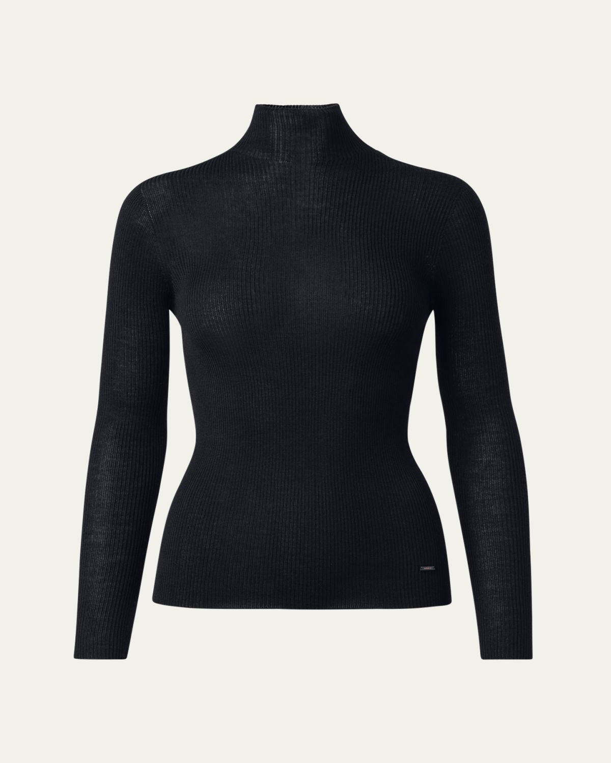 Akris Cashmere-Silk Fine Ribbed Knit Pullover | Thumbnail 10 Akris Cashmere-Silk Fine Ribbed Knit Pullover | Thumbnail 10