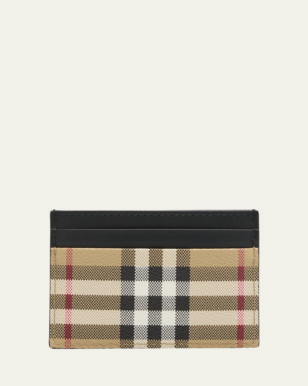 Burberry Men's Vintage Check Leather Card Holder
