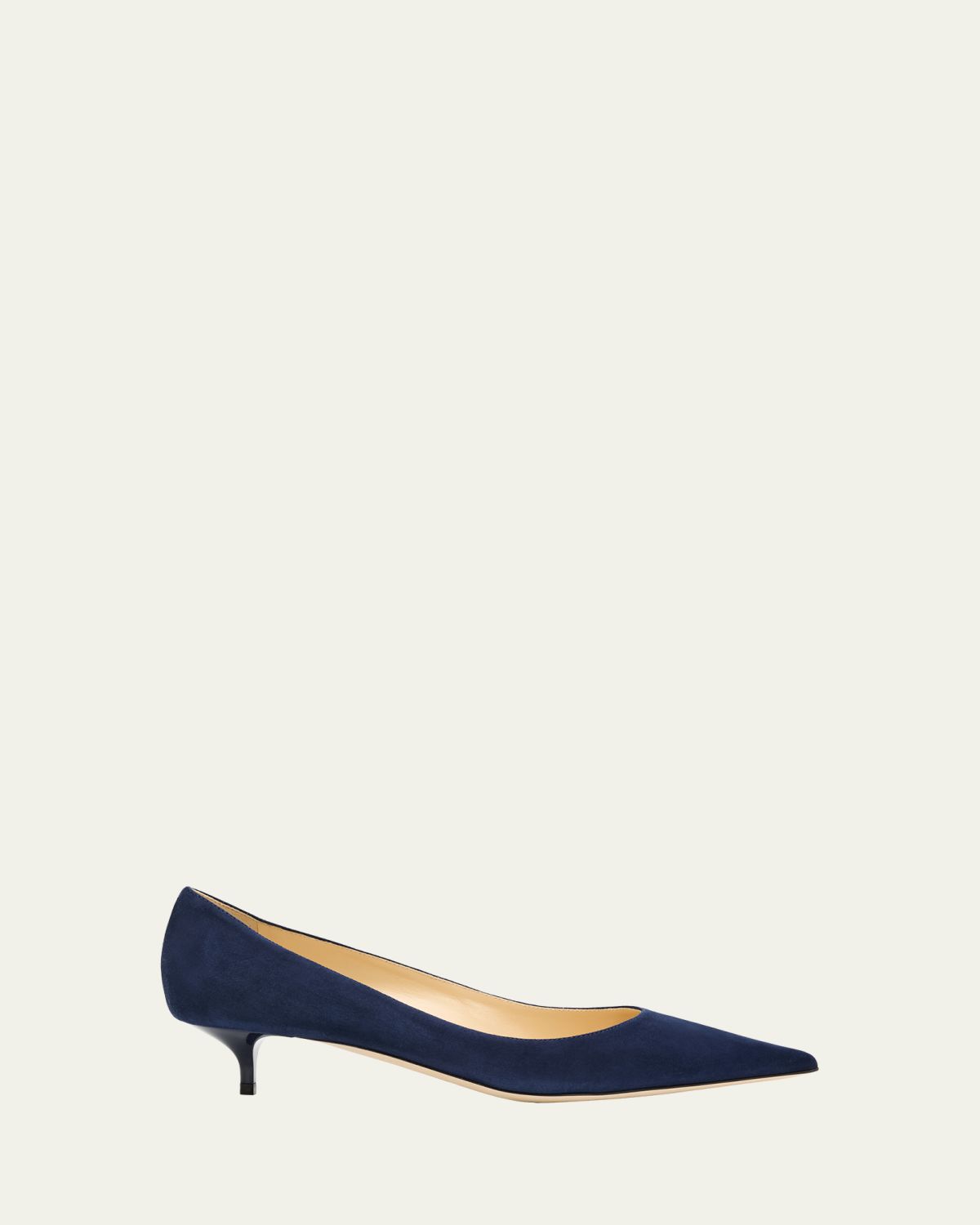 Jimmy Choo Amelia Suede Kitten-Heel Pumps