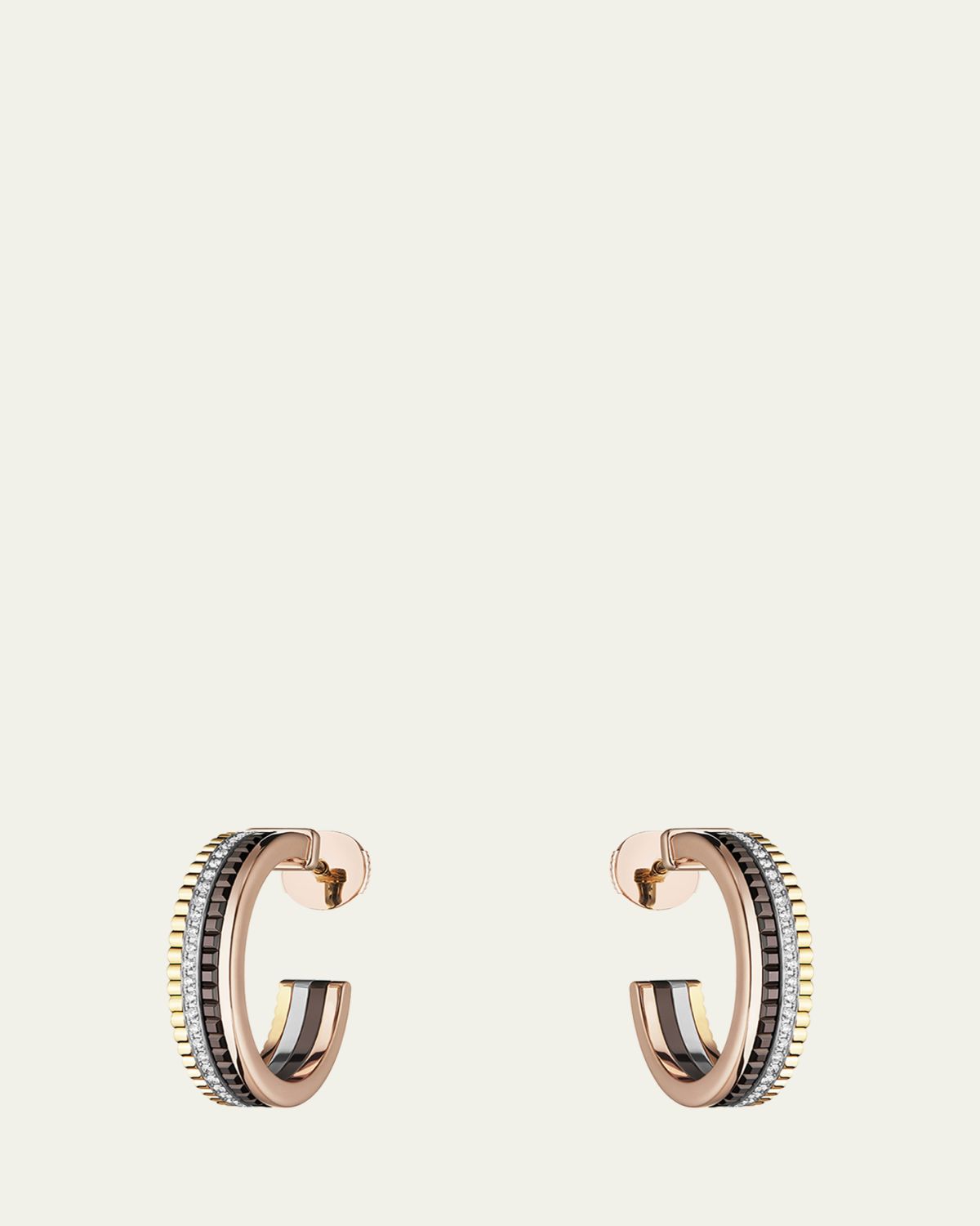 Boucheron Quatre Classique XS Diamond Hoop Earrings