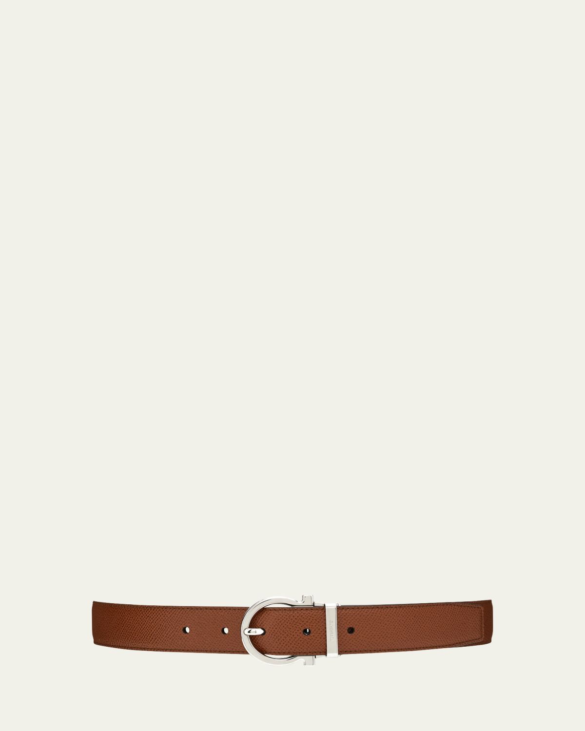 Ferragamo Men's Reversible Leather Gancio-Buckle Belt | Thumbnail 3 Ferragamo Men's Reversible Leather Gancio-Buckle Belt | Thumbnail 3