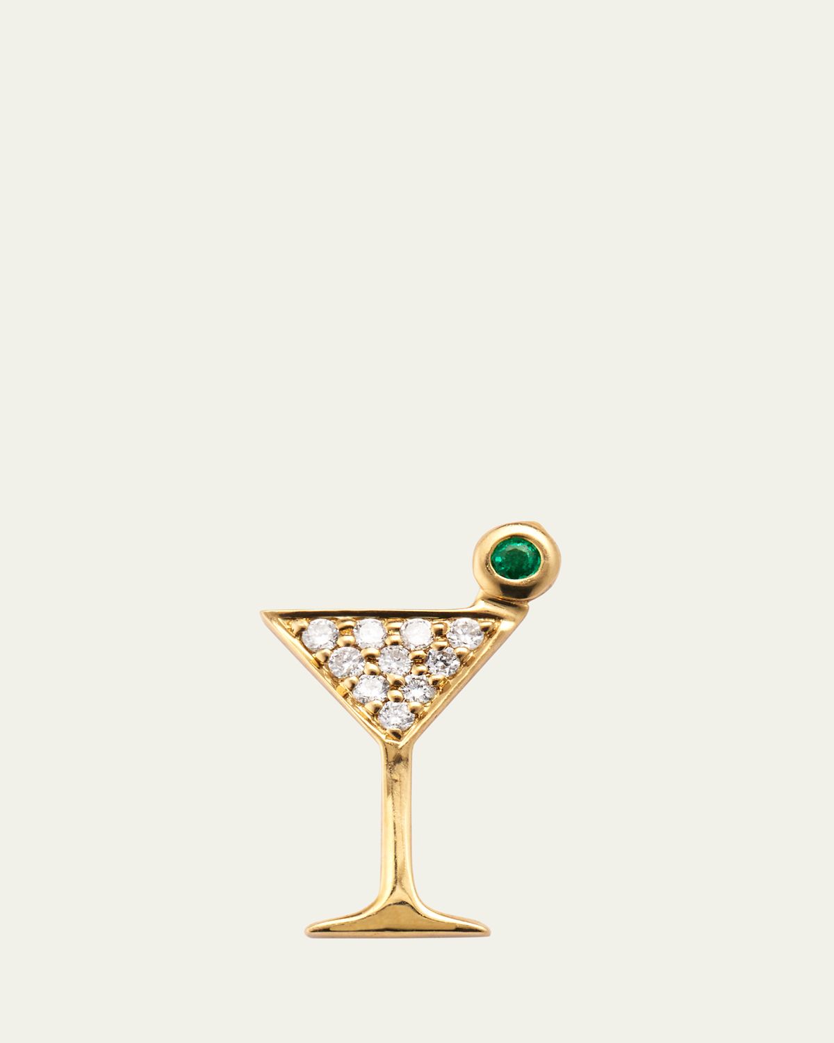 Sydney Evan 14K Yellow Gold Small Martini Glass Diamond Stud Earrings | Thumbnail 5 Sydney Evan 14K Yellow Gold Small Martini Glass Diamond Stud Earrings | Thumbnail 5