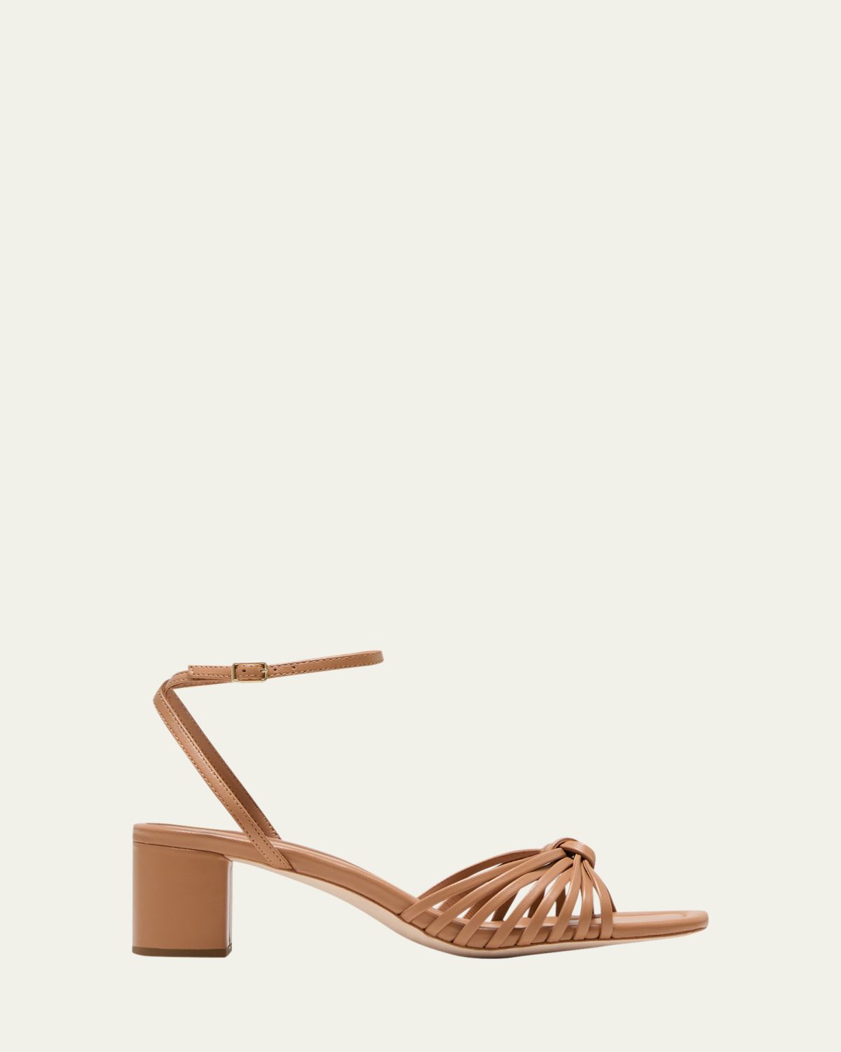 Loeffler Randall Olivia Leather Knot Block Heel Sandals