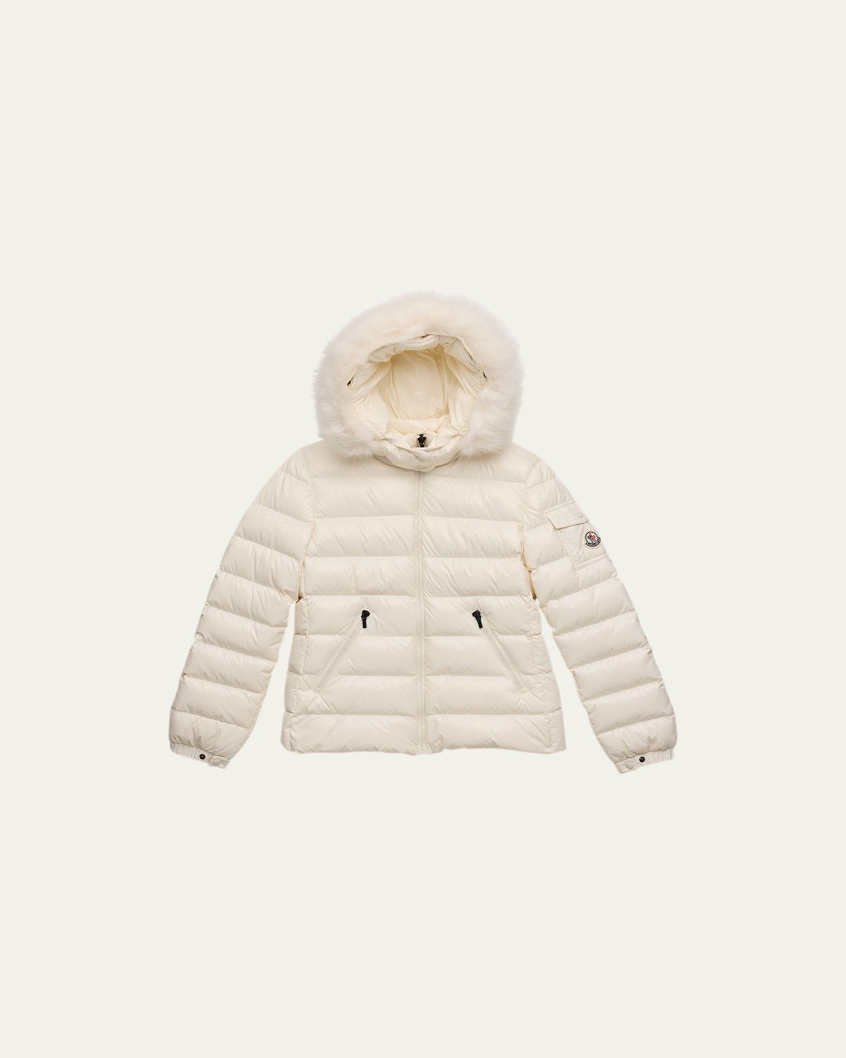 Moncler Kids Bady Faux Fur Quilted Jacket, Size 8-14 | Thumbnail 4 Moncler Kids Bady Faux Fur Quilted Jacket, Size 8-14 | Thumbnail 4