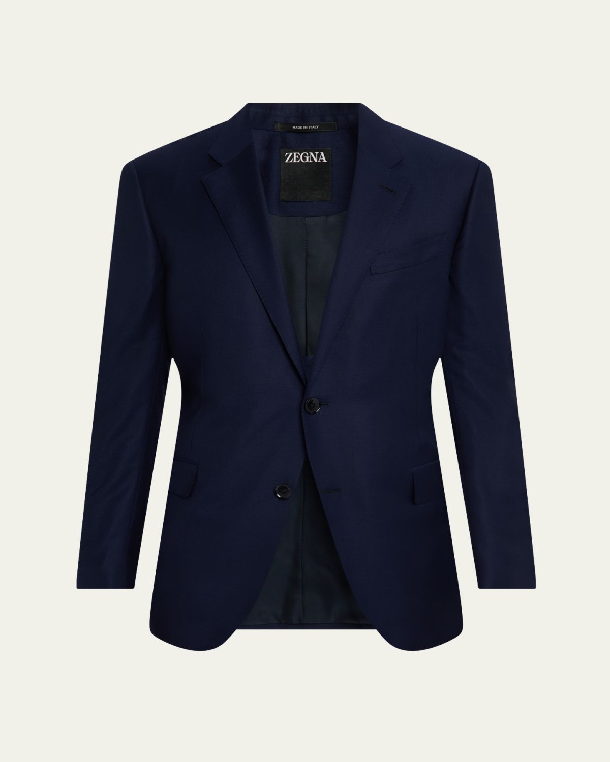 ZEGNA Men's Solid Wool Blazer | Thumbnail 6 ZEGNA Men's Solid Wool Blazer | Thumbnail 6