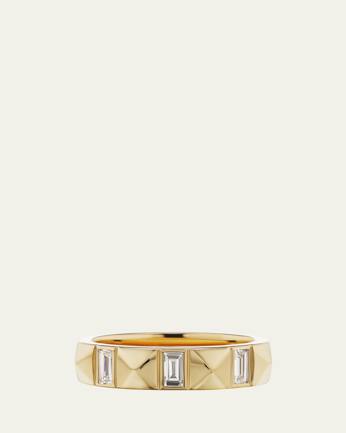 Harwell Godfrey 18K Diamond Pyramid Baguette Band