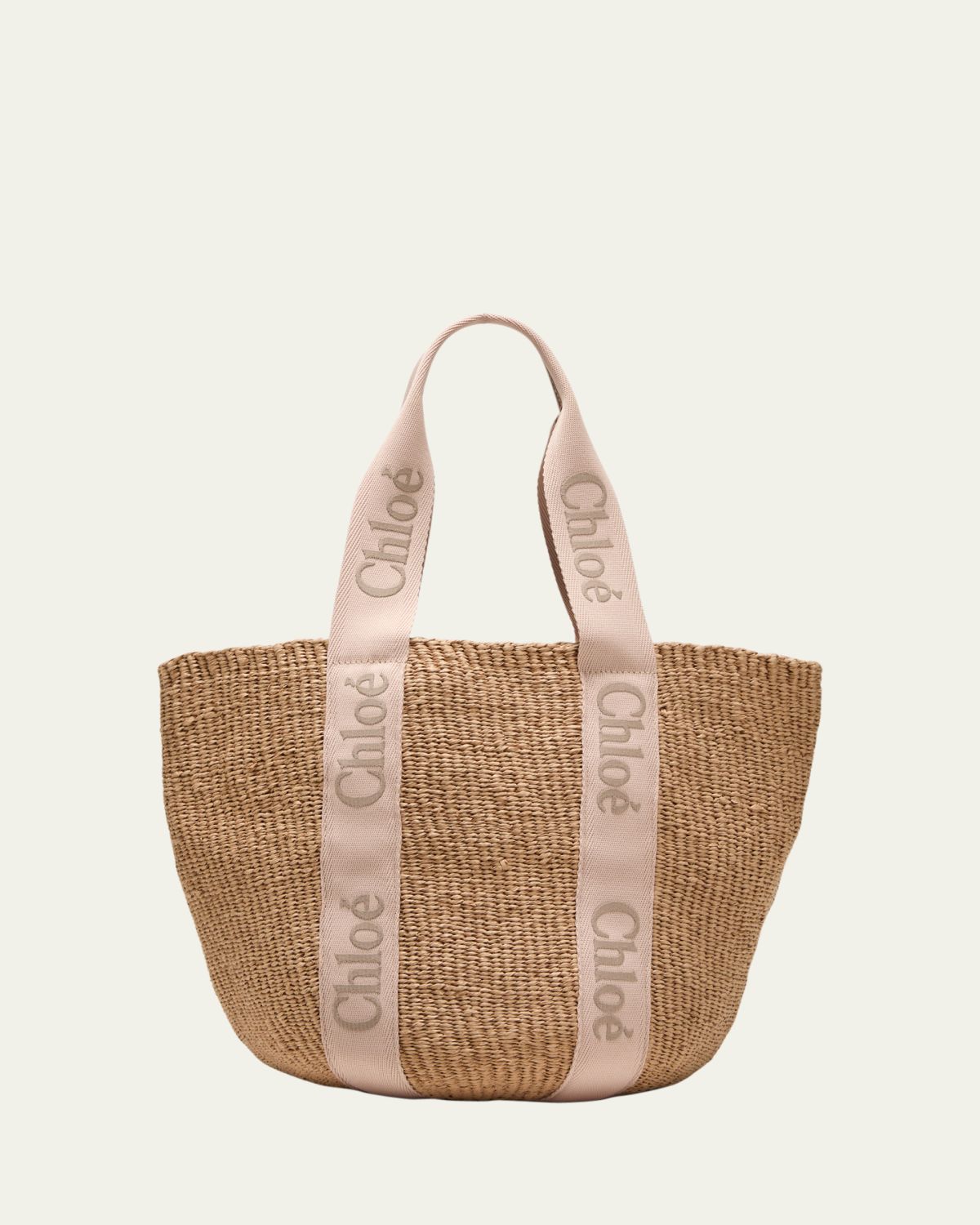 Woody Large Mifuko Basket Bag with Logo Webbing