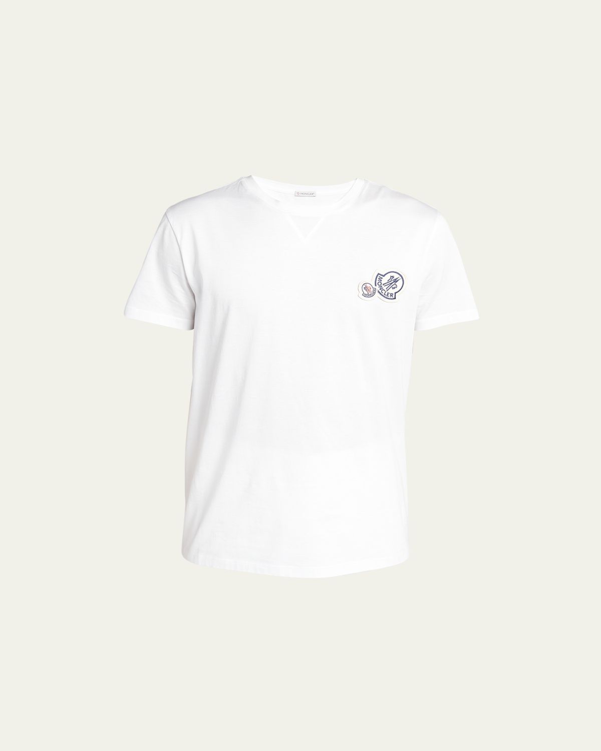 Moncler Men's Double Logo Cotton Jersey T-Shirt | Thumbnail 6 Moncler Men's Double Logo Cotton Jersey T-Shirt | Thumbnail 6