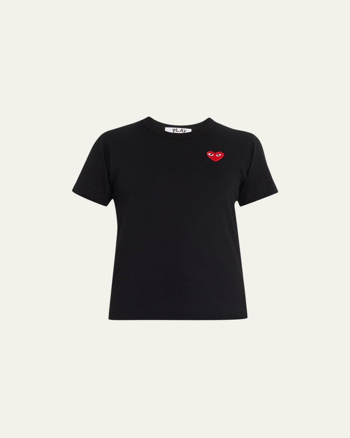 CDG Play Heart Logo Short-Sleeve Cotton T-Shirt