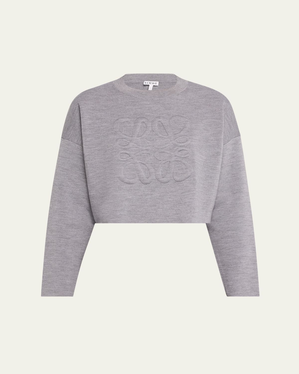 Loewe Short Wool Sweater with Anagram Detail