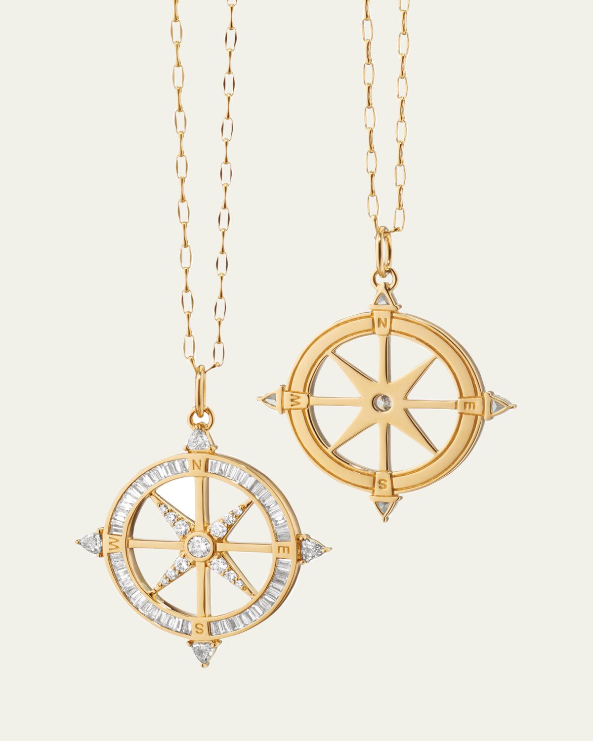 Monica Rich Kosann Adventure Diamond Compass Necklace