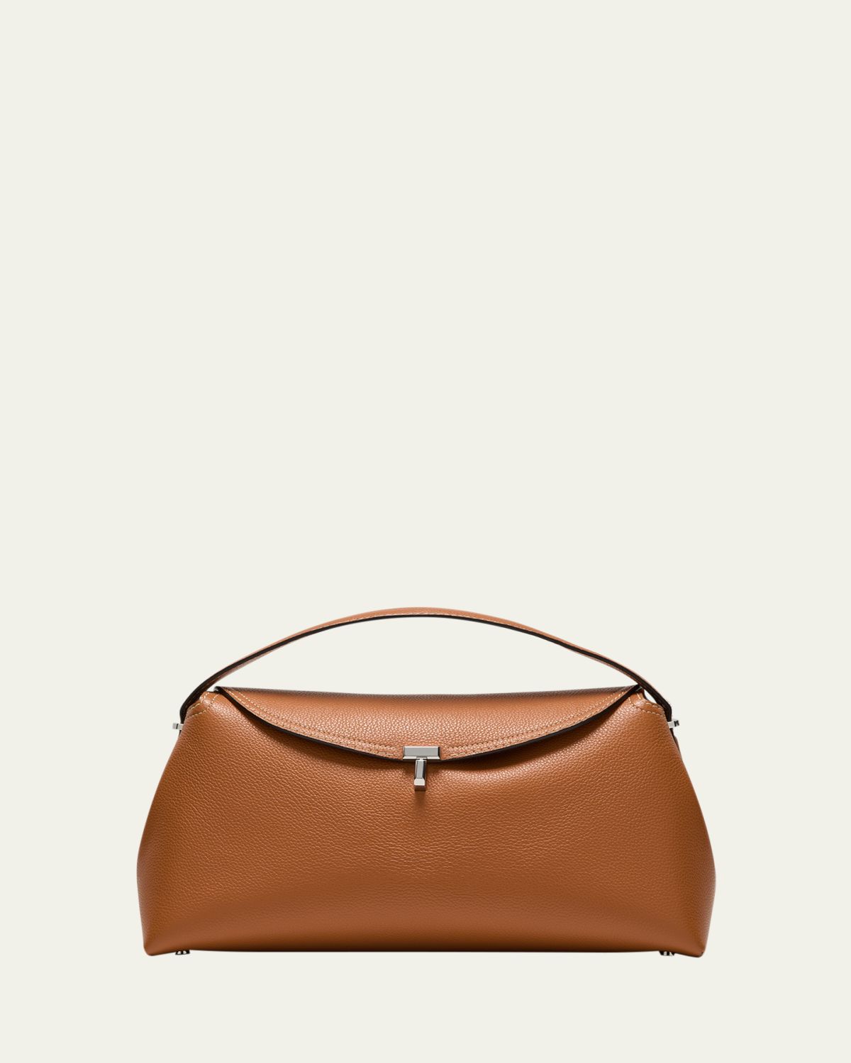 Toteme T-Lock Top Handle Bag in Pebble Grain Leather | Thumbnail 6