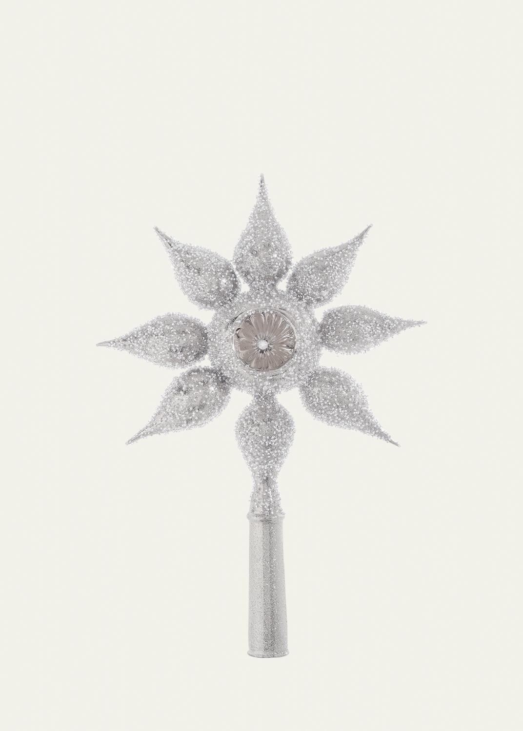Bergdorf Goodman Silver Star Christmas Tree Topper