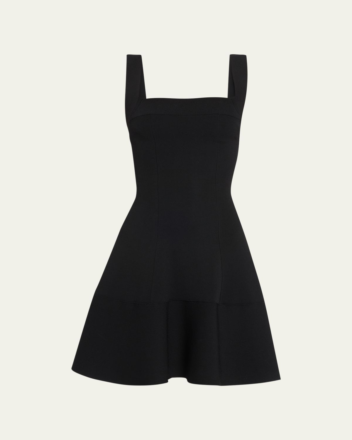 SIMKHAI Ivona Square-Neck Knit Mini Dress