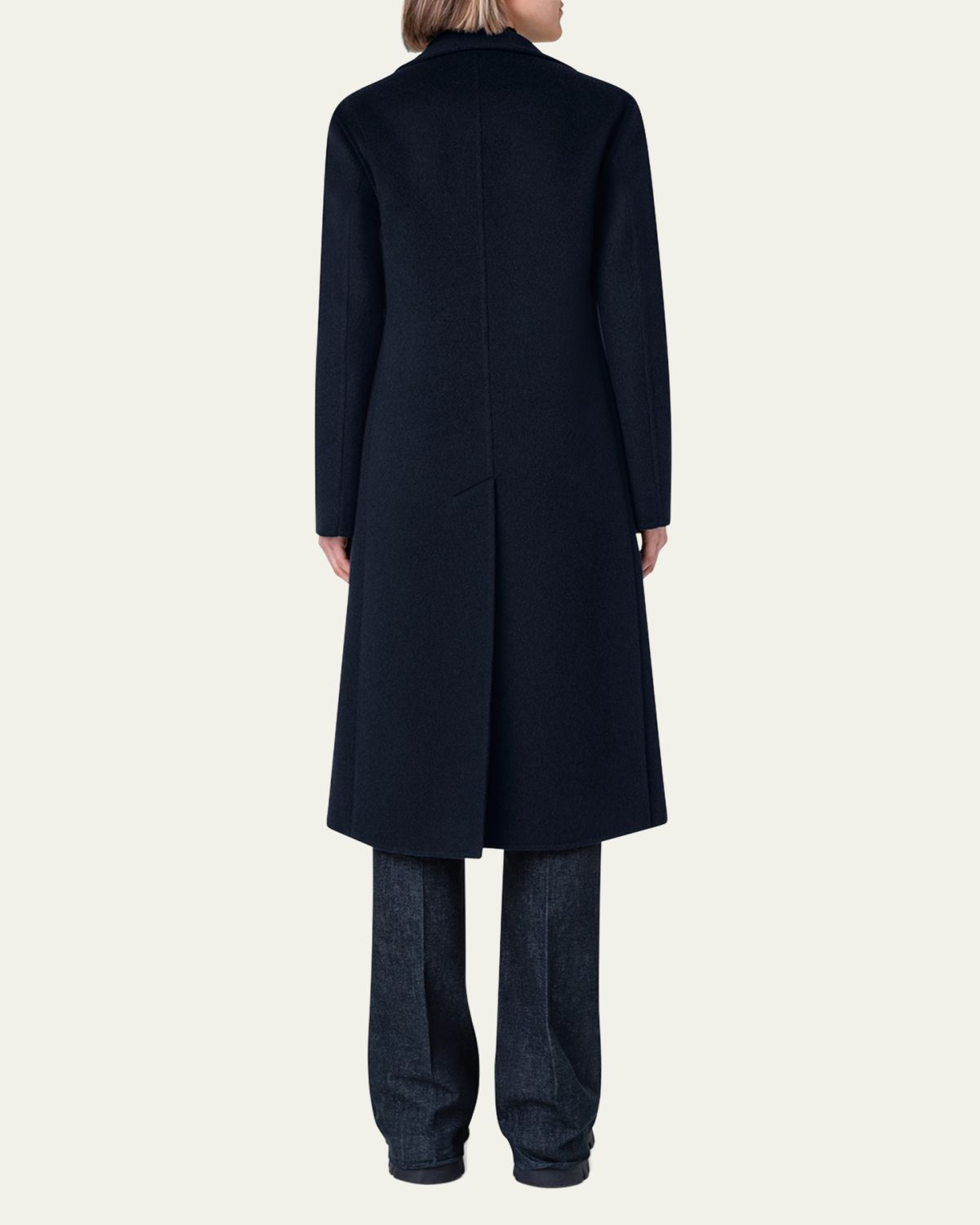 Akris Leather Collar Cashmere Coat | Thumbnail 3 Akris Leather Collar Cashmere Coat | Thumbnail 3