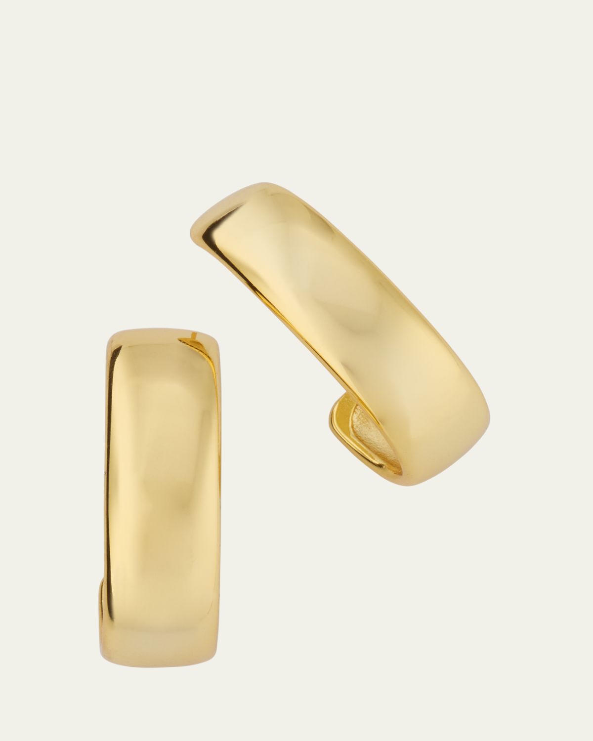 V.BELLAN Nessi Hoop Earrings with 18K Yellow Gold Plating