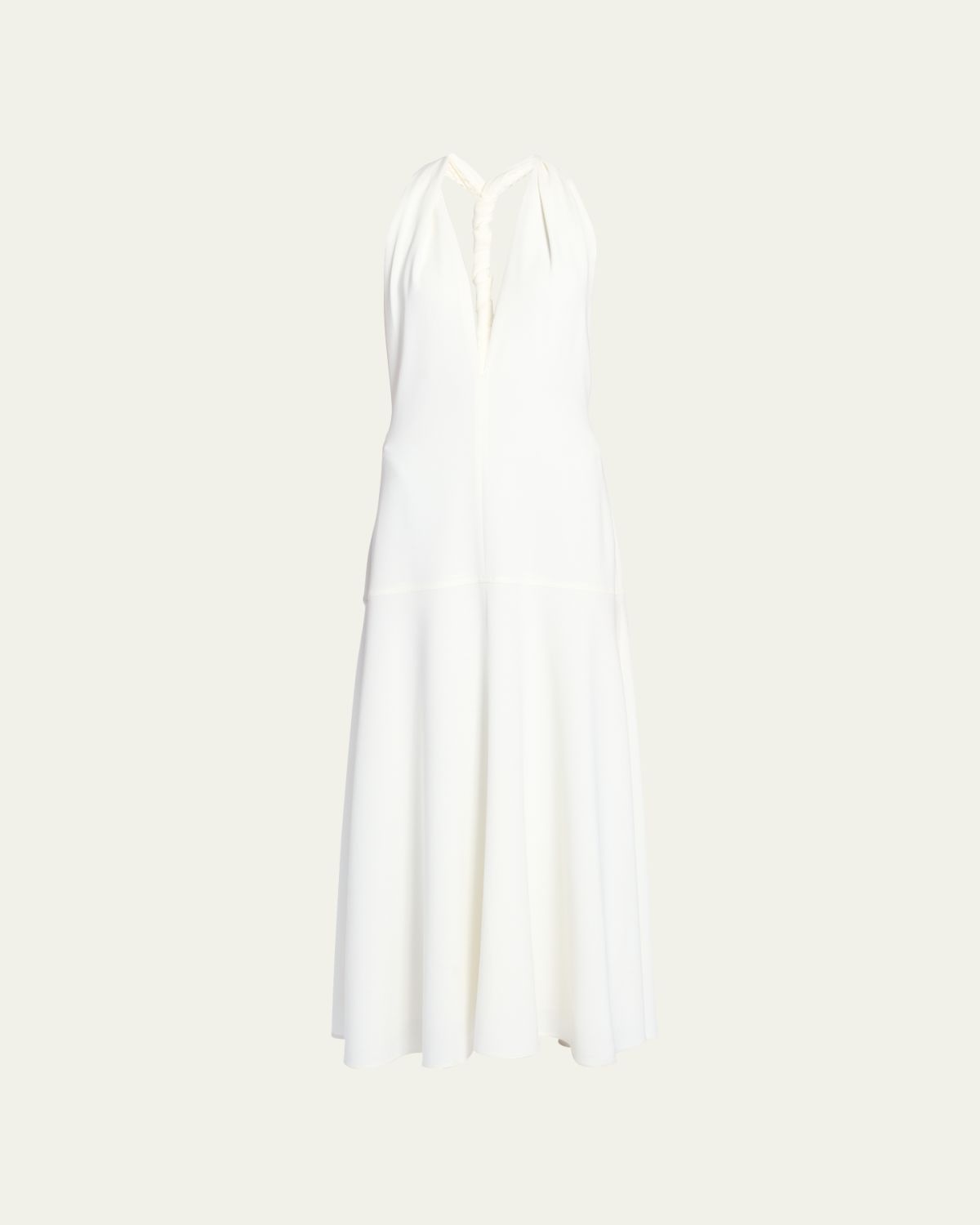 Proenza Schouler Matte Viscose Crepe Twist Back Dress