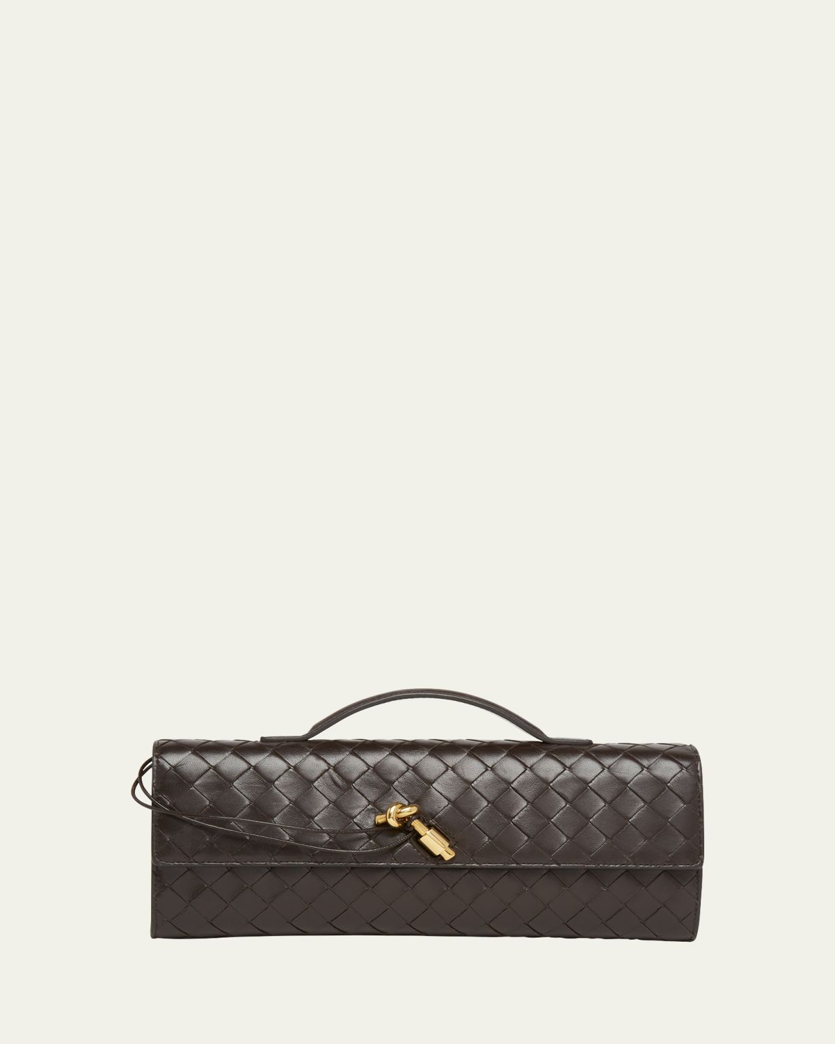 Bottega Veneta Long Andiamo Clutch Bag with Handle