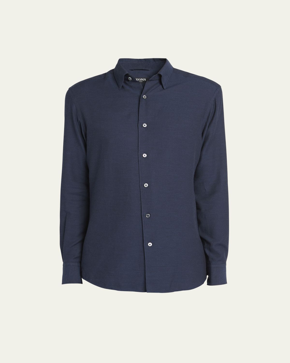 ZEGNA Men's Cashmere-Cotton Cashco Sport Shirt | Thumbnail 6 ZEGNA Men's Cashmere-Cotton Cashco Sport Shirt | Thumbnail 6