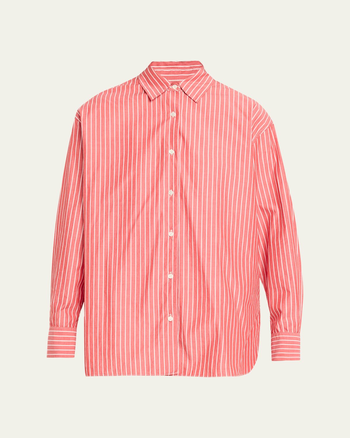 Nili Lotan Yorke Pinstripe Oversized Button Down Shirt