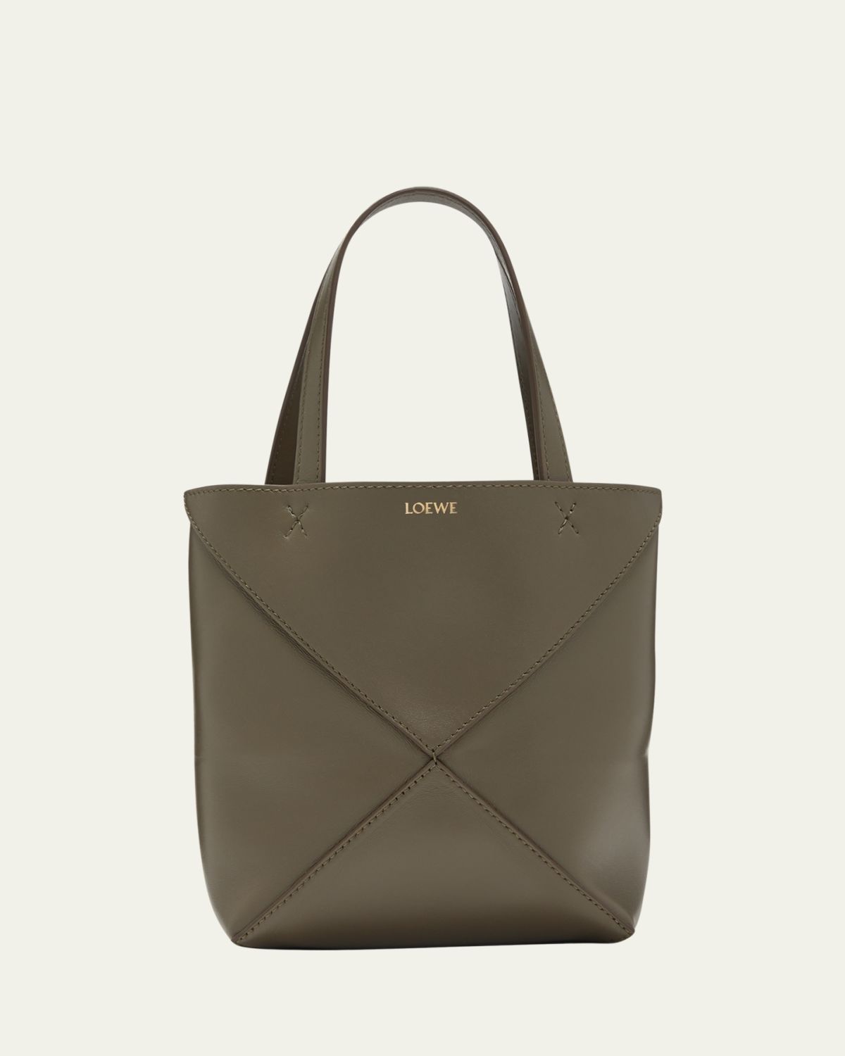 Loewe Puzzle Fold Mini Tote Bag in Shiny Leather | Thumbnail 6 Loewe Puzzle Fold Mini Tote Bag in Shiny Leather | Thumbnail 6