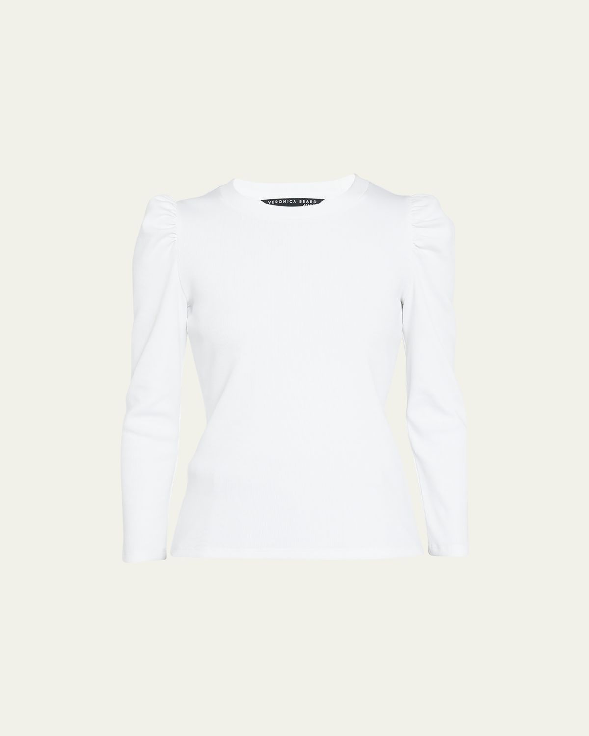 Veronica Beard Britney Puff-Sleeve Cotton Top | Thumbnail 6