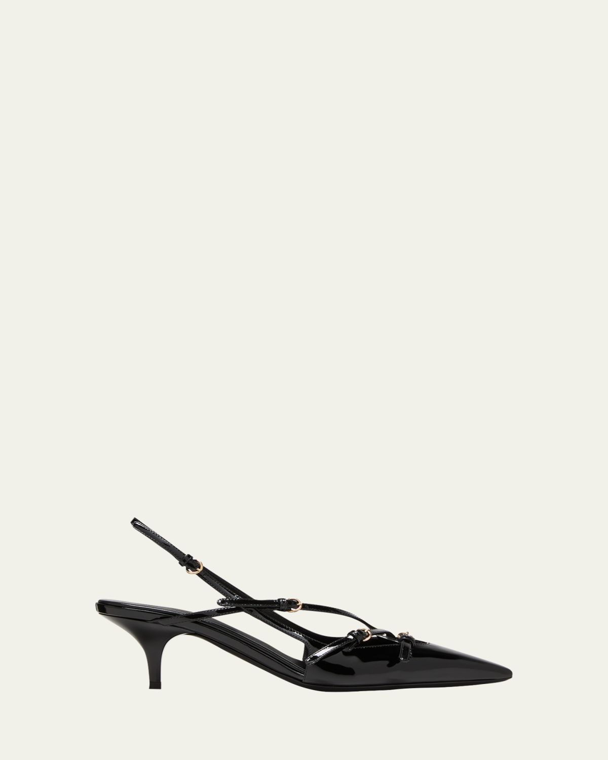 Miu Miu Patent Buckle-Trio Slingback Pumps | Thumbnail 6 Miu Miu Patent Buckle-Trio Slingback Pumps | Thumbnail 6