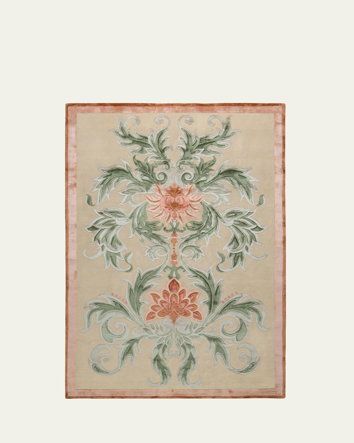 The Rug Company x Guo Pei Empress Coral Hand-Knotted Rug, 9' x 12'
